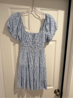 Hollister Blue Floral Dress